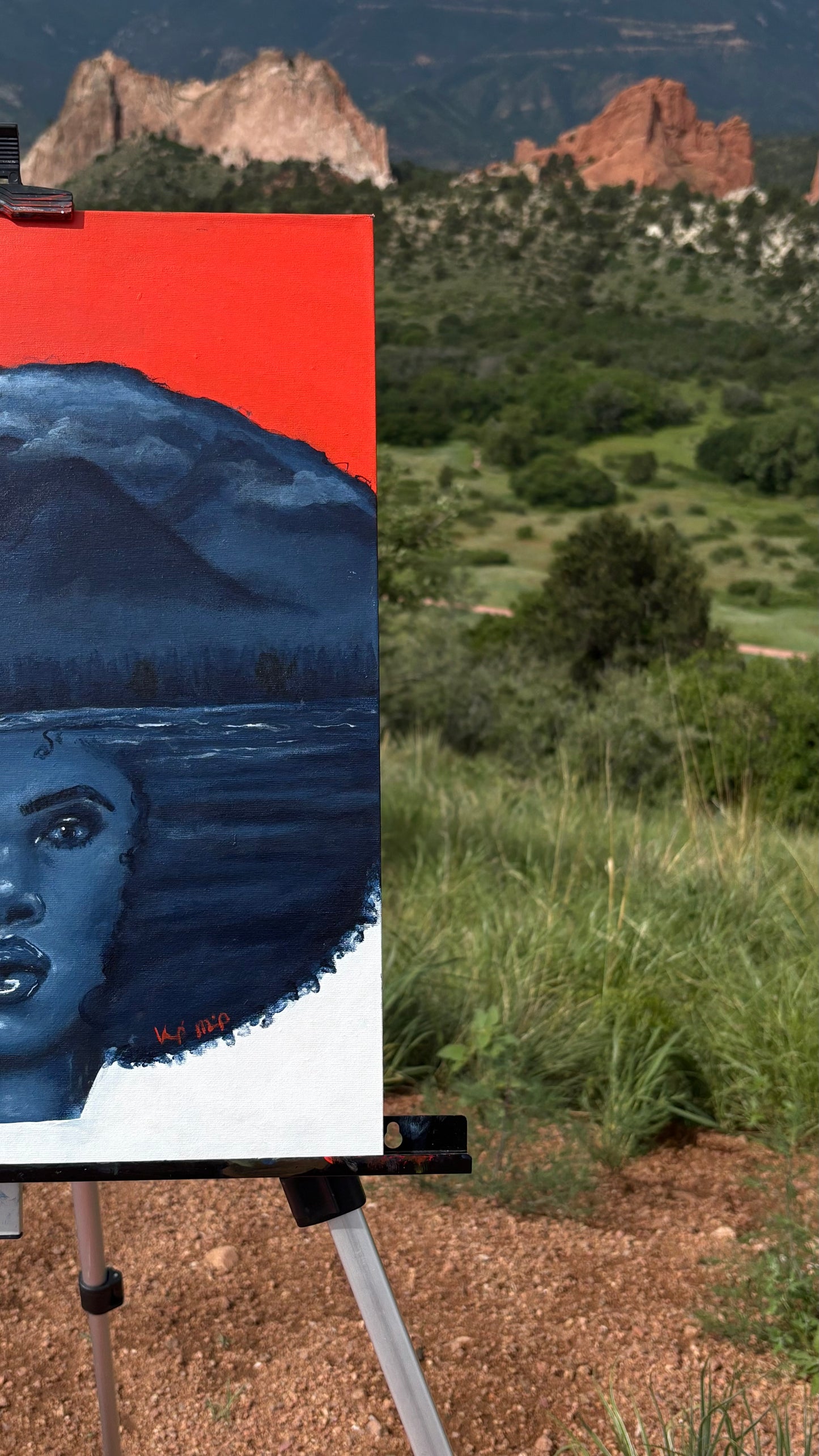 “Talking To the Moon” Original Portrait