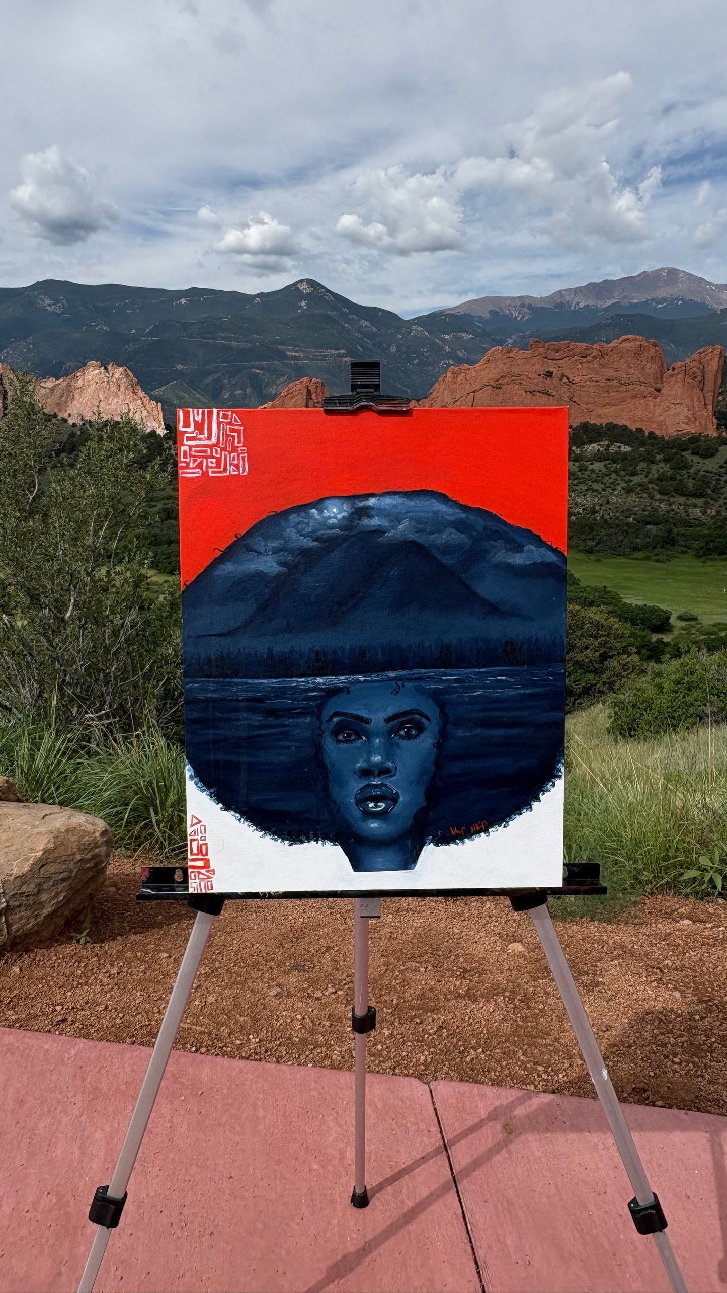 “Talking To the Moon” Original Portrait