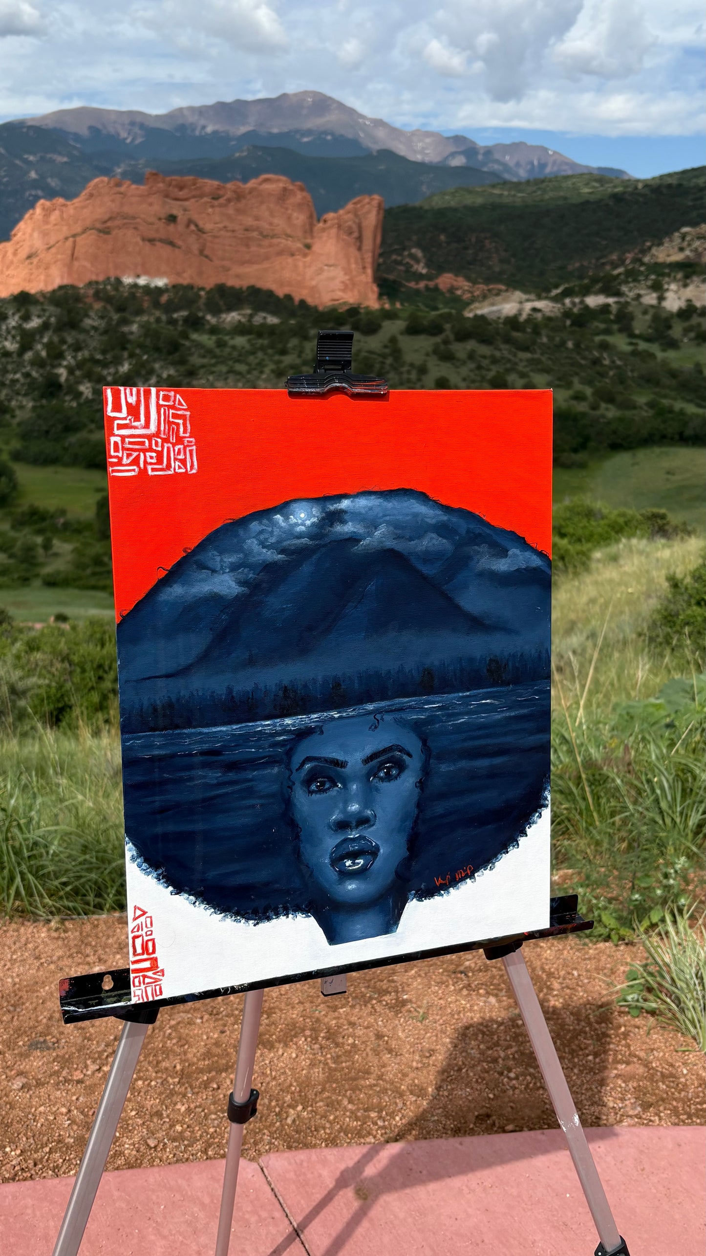 “Talking To the Moon” Original Portrait
