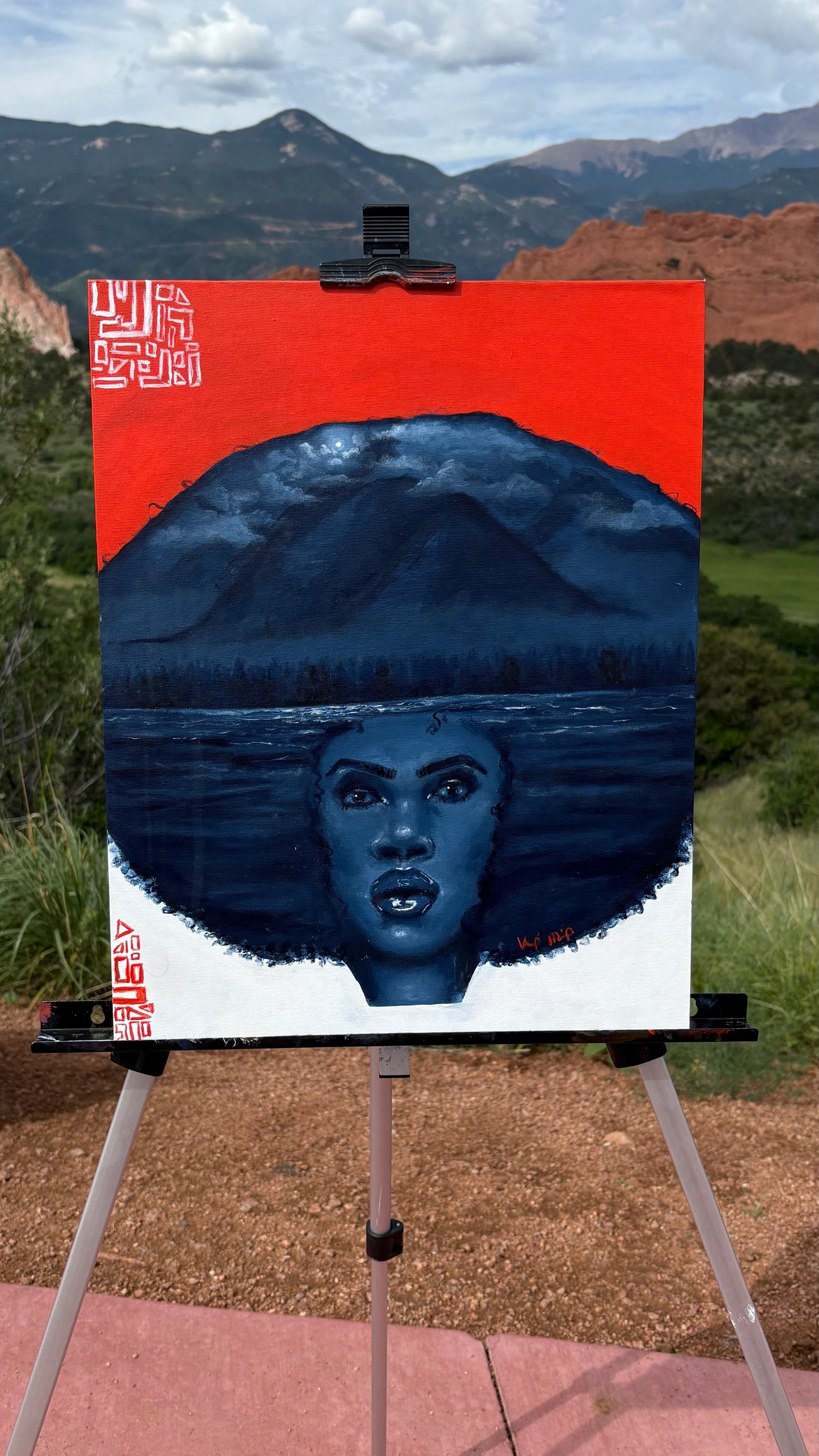 “Talking To the Moon” Original Portrait