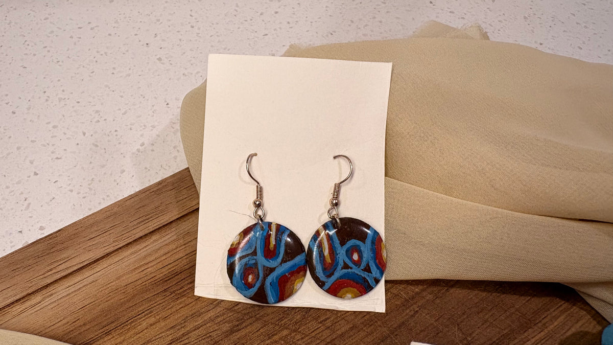‘Weather Change’ Handpainted Earrings