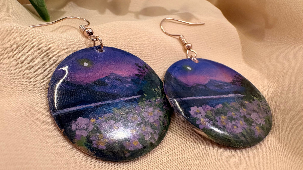 “Good Morning” Hand Painted Jewelry